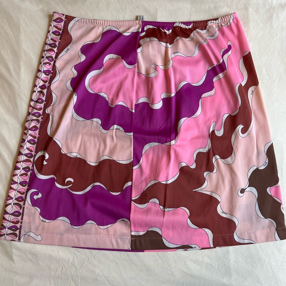 MINT vintage Emilio Pucci vibrant print a-line slip skirt 6-8
